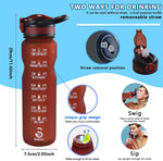 Sodeno 32oz Motivational Sports Water Bottle